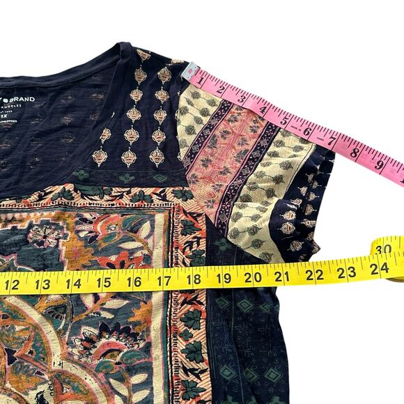 Lucky Brand Women's Navy Multicolor Top - Size 1X - NWOT - Picture 3 of 8